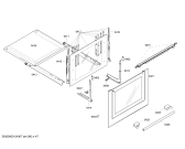 Схема №1 HL444240K с изображением Фронтальное стекло для духового шкафа Siemens 00681040