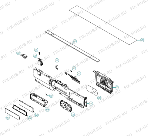 Взрыв-схема посудомоечной машины Asko D5415 SOF DK   -Stainless (410189, DW90.1) - Схема узла 06