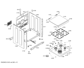 Схема №1 FRM4801W с изображением Фронтальное стекло для духового шкафа Bosch 00246941