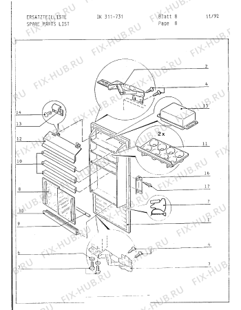 Схема №3 IK311031 с изображением Соединительный элемент для холодильника Bosch 00321463