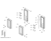 Схема №1 KM49EA95TI CN FRFC Domestic с изображением Дверь для холодильной камеры Siemens 00778114