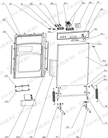 Взрыв-схема посудомоечной машины Gorenje GI61010E (147336, WQP12-9026A) - Схема узла 02