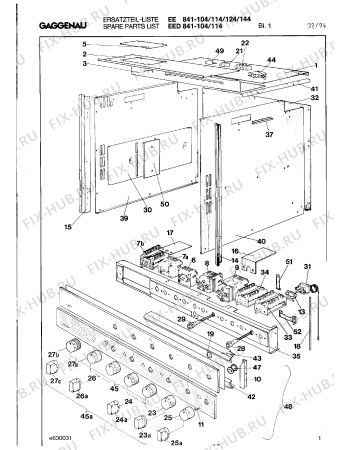Схема №1 EE841104 с изображением Переключатель для плиты (духовки) Bosch 00155848