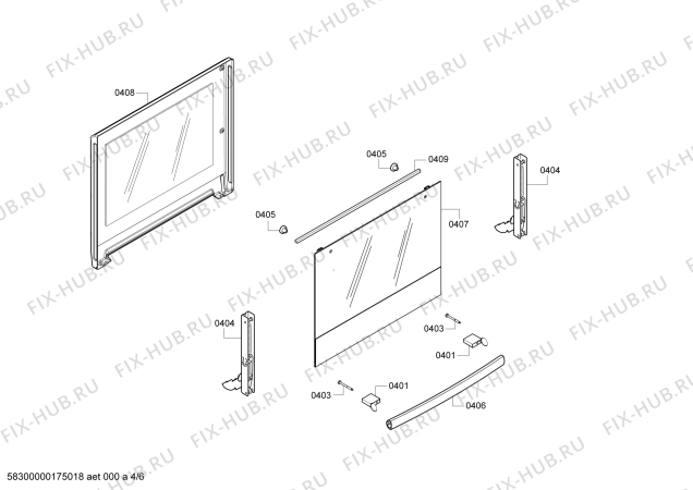 Схема №2 HE13024 с изображением Фронтальное стекло для духового шкафа Siemens 00711689