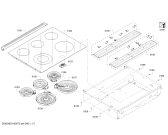 Схема №1 HDI8054C Bosch с изображением Цокольная панель для плиты (духовки) Bosch 00771676