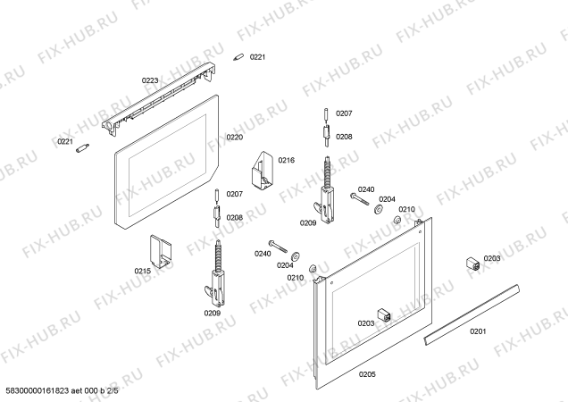 Взрыв-схема плиты (духовки) Bosch HBG41R450E H.BO.NP.L2D.IN.GLASS.B4/.X.ME_TI// - Схема узла 02