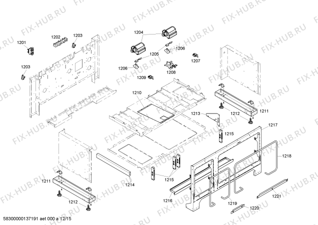 Схема №1 PRG364EDG с изображением Кабель для духового шкафа Bosch 00643525