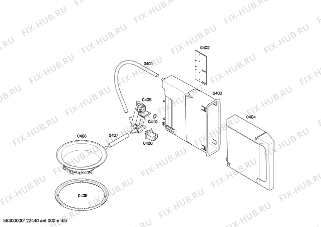 Взрыв-схема плиты (духовки) Siemens HB26D750 - Схема узла 04