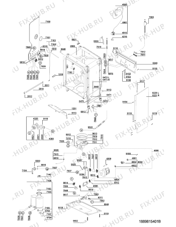 Схема №1 ADL 934 AV с изображением Панель для посудомоечной машины Whirlpool 481245370927