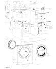 Схема №1 AWP/C 7110 с изображением Блок управления для стиральной машины Whirlpool 481010650085