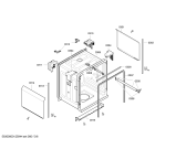Схема №1 SHU9916UC с изображением Внешняя дверь для электропосудомоечной машины Bosch 00217063