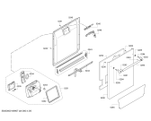 Схема №1 DWHD651GFP с изображением Передняя панель для посудомойки Bosch 00677782