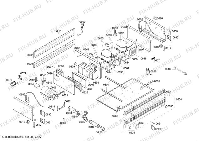 Схема №2 RB491200 с изображением Монтажный набор для холодильной камеры Bosch 00670236