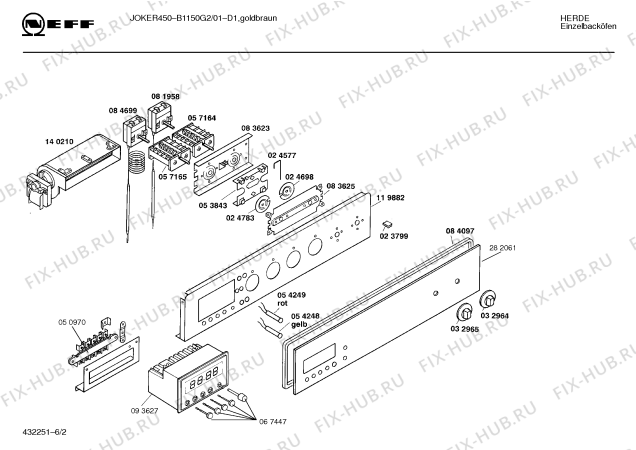 Схема №2 B1150G2 JOKER 450 с изображением Переключатель для электропечи Bosch 00032965
