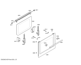 Схема №1 HB43S740E Horno siemens indp.multif.alum.reloj ec2 с изображением Внешняя дверь для плиты (духовки) Siemens 00475262