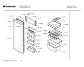 Схема №1 RSG275026N CONTINENTAL с изображением Дверь для холодильной камеры Bosch 00241114