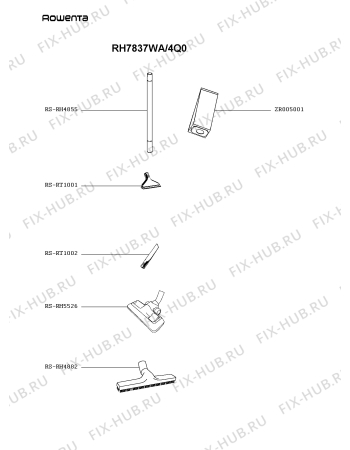 Схема №1 RH7637IA/4Q0 с изображением Дроссель для мини-пылесоса Rowenta RS-RH5083