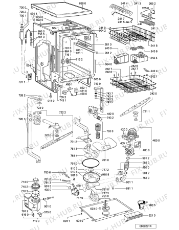 Схема №1 ADP 7966 WHM с изображением Обшивка для посудомоечной машины Whirlpool 481245371979