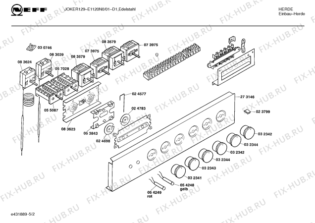 Схема №2 E1120N0 JOKER 129 с изображением Переключатель для духового шкафа Bosch 00032344