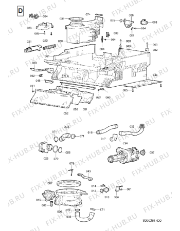 Схема №1 GMX 5512 с изображением Обшивка для электропосудомоечной машины Whirlpool 482000095621