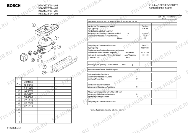 Взрыв-схема холодильника Bosch KSV3972 - Схема узла 03