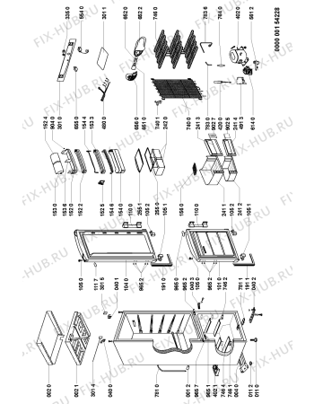 Схема №1 KGA 285 Optima/WH с изображением Дверца для холодильной камеры Whirlpool 481241610012