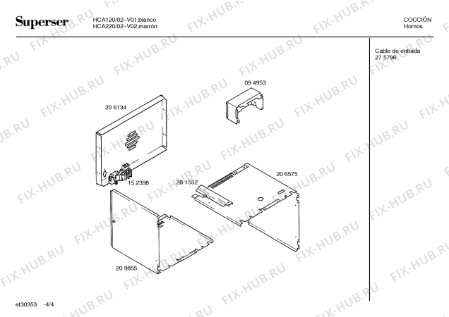 Схема №1 HCA140 с изображением Хомут для духового шкафа Bosch 00038702