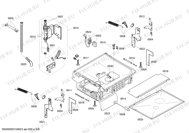 Схема №2 SGI53A52EU с изображением Инструкция по эксплуатации для посудомойки Bosch 00586897