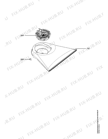 Взрыв-схема плиты (духовки) Aeg E5701-4-W - Схема узла Ventilation