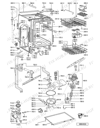 Схема №1 ADG 8532 AV с изображением Панель для посудомойки Whirlpool 481245372902