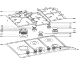 Схема №1 HG9711CB1H/A2 (702720) с изображением Керамическая поверхность для плиты (духовки) Gorenje 702836