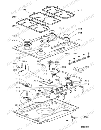 Схема №1 90027062 (F092103) с изображением Инструкция по эксплуатации для плиты (духовки) Indesit C00359454
