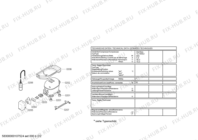 Взрыв-схема холодильника Siemens KT18RP20 - Схема узла 02