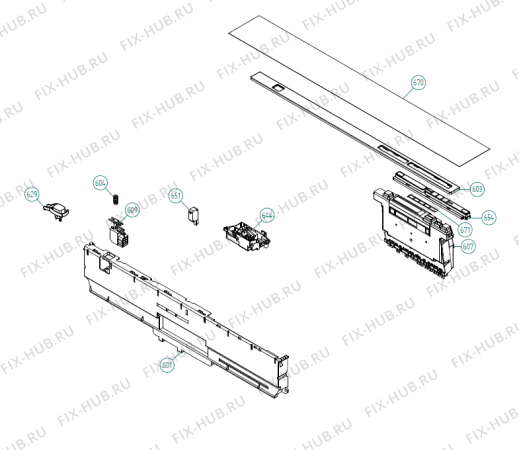 Схема №2 VA6611PT XL NL   -VA6611PTUU-A01 (900001378, DW70.3) с изображением Ручка регулировки (кнопка) для посудомойки Gorenje 343274