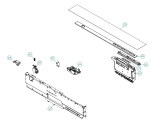 Схема №2 VA6611PT XL NL   -VA6611PTUU-A01 (900001378, DW70.3) с изображением Ручка регулировки (кнопка) для посудомойки Gorenje 343274