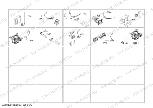 Взрыв-схема стиральной машины Bosch WAN242680W Serie 4 - Схема узла 05