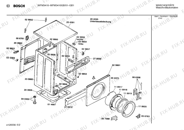 Схема №1 WFM3410GB WFM3410 с изображением Ручка для стиралки Bosch 00088031