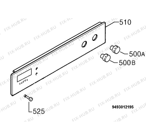 Взрыв-схема плиты (духовки) Privileg 139995_30368 - Схема узла Command panel 037