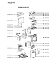 Схема №1 ES6910PE/70B с изображением Часть корпуса для электрокофемашины Rowenta MS-0A01822