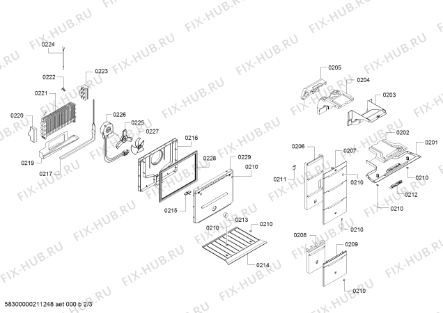 Схема №1 KDN43VV30I, Bosch с изображением Поднос для холодильной камеры Bosch 11010715