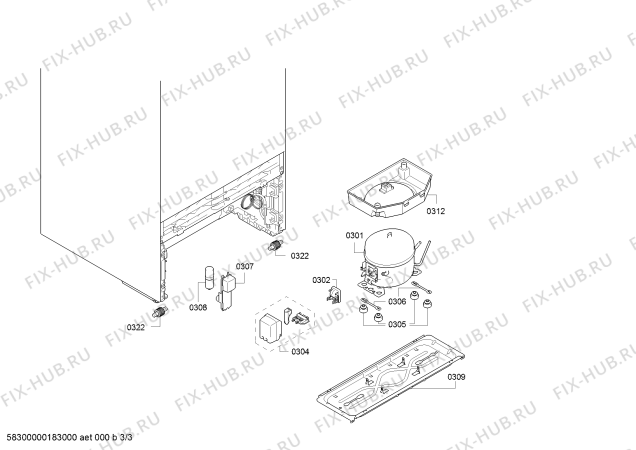 Схема №2 KSV36BI30 с изображением Дверь для холодильника Bosch 00713992