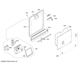 Схема №1 SMV50E50EU с изображением Передняя панель для посудомоечной машины Bosch 00677170