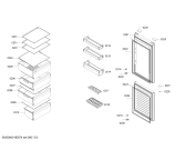 Схема №1 KG32NV22EC с изображением Стеклянная полка для холодильника Siemens 00791545