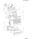 Схема №1 C65SP1WI (F030250) с изображением Обшивка для плиты (духовки) Indesit C00108922