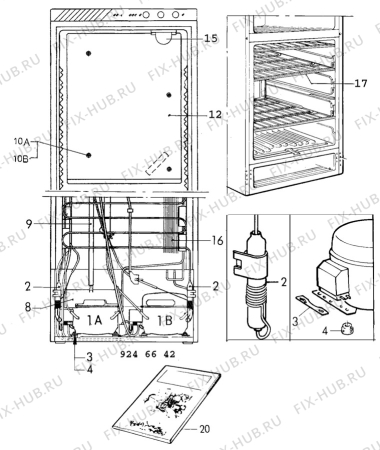 Взрыв-схема холодильника Electrolux TR1358G - Схема узла C10 Cold, users manual