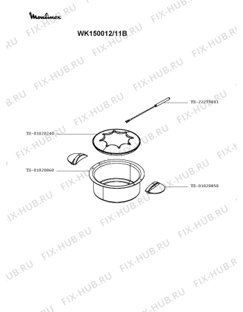 Схема №1 WK150012/11 с изображением Скороварка Moulinex TS-01020850