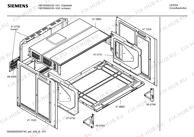 Схема №2 HB760660 с изображением Панель управления для духового шкафа Siemens 00436465