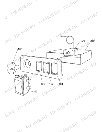 Взрыв-схема холодильника Acec SB120 - Схема узла Electrical equipment