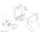 Схема №2 S21M86N2DE с изображением Передняя панель для посудомойки Bosch 00703853