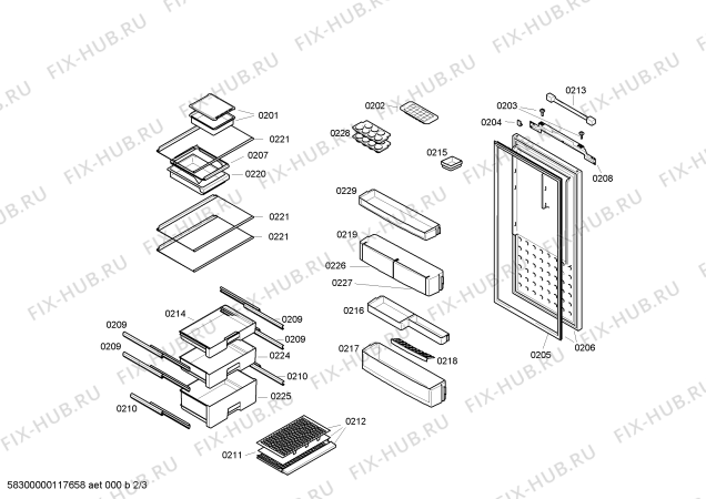 Схема №1 K4444X6 с изображением Переключатель для холодильника Siemens 00600319